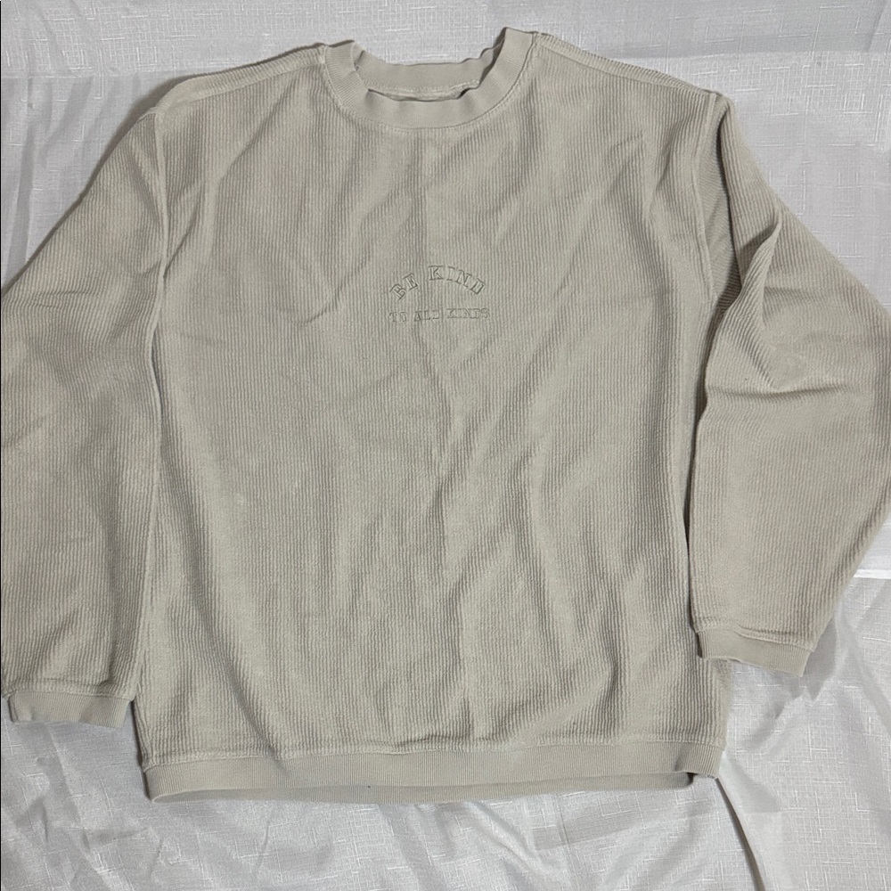 Classic Tan Crewneck Sweater